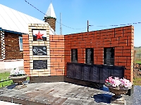 Памятник фронтовикам и труженикам тыла с. Идельбаево. Май 2022 г.