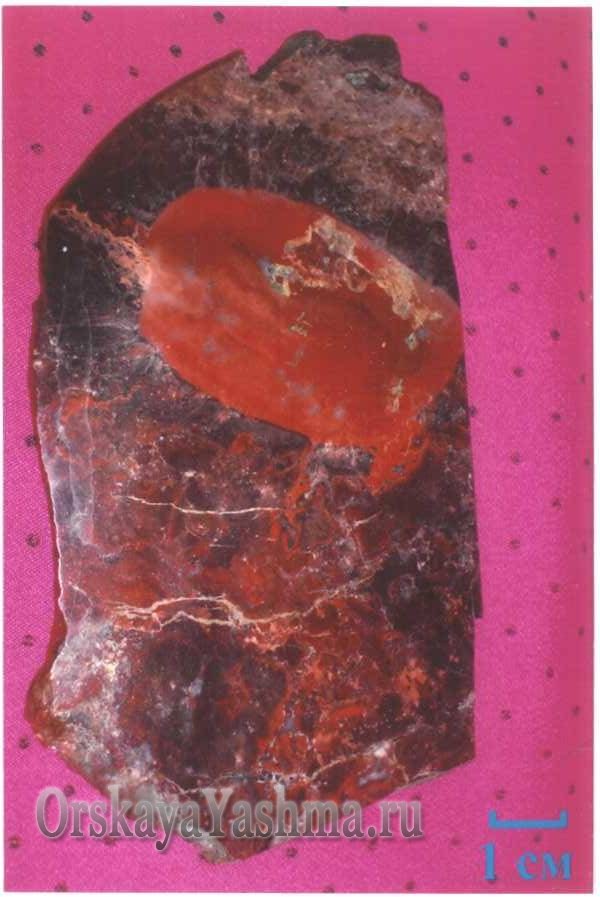 Рис. 37 Портретная яшма «НЛО» 1:1