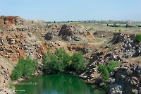 Аккермановский отработанный никелевый карьер. Июнь 2023 года