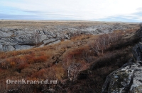 Мраморный плес реки Каменки (озеро Холодное). Ноябрь 2012 года