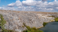 Мраморный плес реки Каменки (озеро Холодное). Сентябрь 2021 года