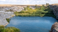 Мраморный плес реки Каменки (озеро Холодное)