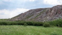 Кызкольский мраморный утес на реке Кумыстюбе