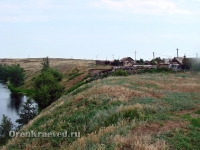 Утес на реке Урал в Скалистом (Скалистый Яр)