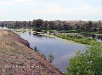 Утес на реке Урал в Скалистом (Скалистый Яр)