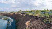 Обрыв берега реки Сакмара у села Жёлтое