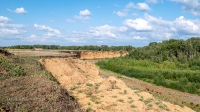 Обрыв берега реки Сакмара у села Жёлтое