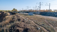 Обрыв берега реки Сакмара у села Жёлтое