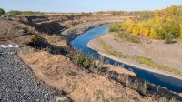 Обрыв берега реки Сакмара у села Жёлтое