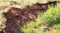 Место, где были водопады на реке Янгиз. Июль 2019 года