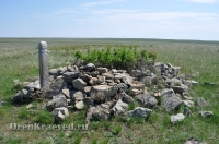 Старое кладбище близ реликтовой лиственницы 1. Май 2012 года