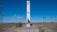 Обелиск Филиппу Ильичу Подзорову, геройски погибшему в августе 1918 г. при защите г. Орска от дутовцев