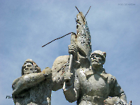 Братская могила красноармейцев, погибших летом 1918 года при обороне Орска от белогвардейцев. 2009 год