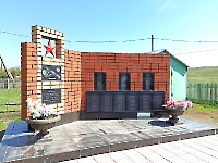 Памятник фронтовикам и труженикам тыла с. Идельбаево. Май 2022 г.