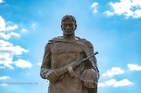 Памятник Солдату Великой отечественной войны 1941–1945 гг. с. Гирьял. Апрель 2025 года