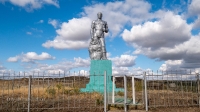 Памятник солдату победителю в Великой Отечественной войне с. Бриент. Сентябрь 2021 года