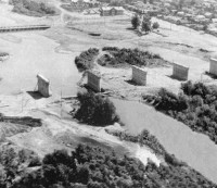 Строительство моста, соединяющего Европу и Азию, Старый и Новый город. 1950-е годы