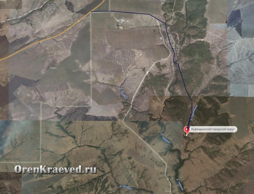 Проезд к саринскому водопаду
